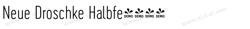 Neue Droschke Halbfe字体转换